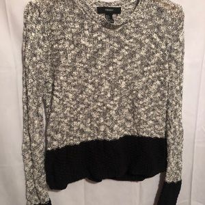 Black and white/grey forever 21 sweater